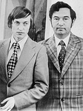 Roman Pelts with World Champion Anatoly Karpov, 1976.